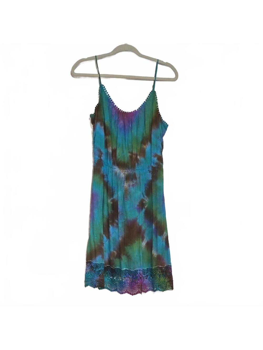 blue and purple tie dye dress Old Navy | Dresses | Old Navy Green Tiedye Size Medium Maxi dress Xpluswear Design Plus Size pf24-knits The only difference is Size:30X30